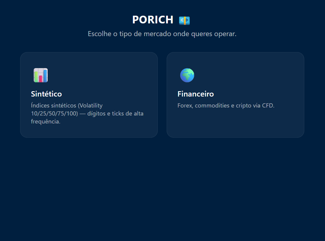 Captura de ecrã de PoRich